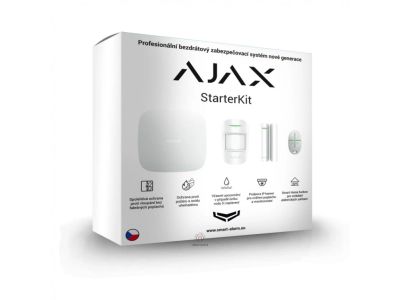 Ajax StarterKit biely – štartovacia sada zabezpečovacieho systému