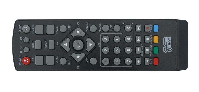 Dálkový ovladač GoSAT GS100HD, GS150HD a GS155HD