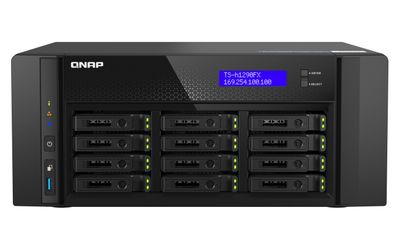 QNAP QAI-h1290FX-7302P-128G (AMD EPYC, 128GB ECC RAM, 12x 2,5" U.2, 2x M.2 NVMe, 2x 2,5Gb, 2x 25Gb)