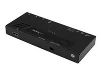 Startech 4 Port HDMI Switch - 4K with Fast Switching, Auto-Sensing & Serial Control - Automatic 4x1 HDMI Video Switcher Box (VS421HD4KA) - Spínac video/audio - 4 x HDMI - desktop