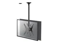 Montážní sada (stropní montáž) - plný pohyb - pro 2 ploché panely - černá - velikost obrazovky: 32"-75"