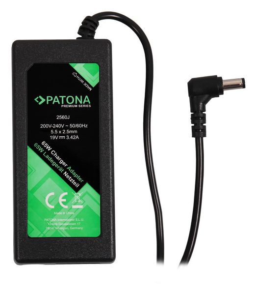 Adaptér pro notebooky Asus 19V 3,42A 65W 5,5x2,5mm PATONA PT2560