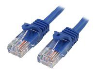 2m Blue Snagless UTP Cat5e Patch Cable - 45PAT2MBL