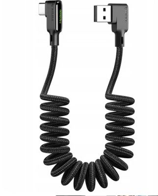 Kabel McDodo USB - USB typ C 1,8 m černý