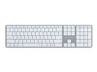 Klávesnice - full size - podsvícená - bezdrátový - Bluetooth 5.0 - QWERTY - britská - šedá space gray