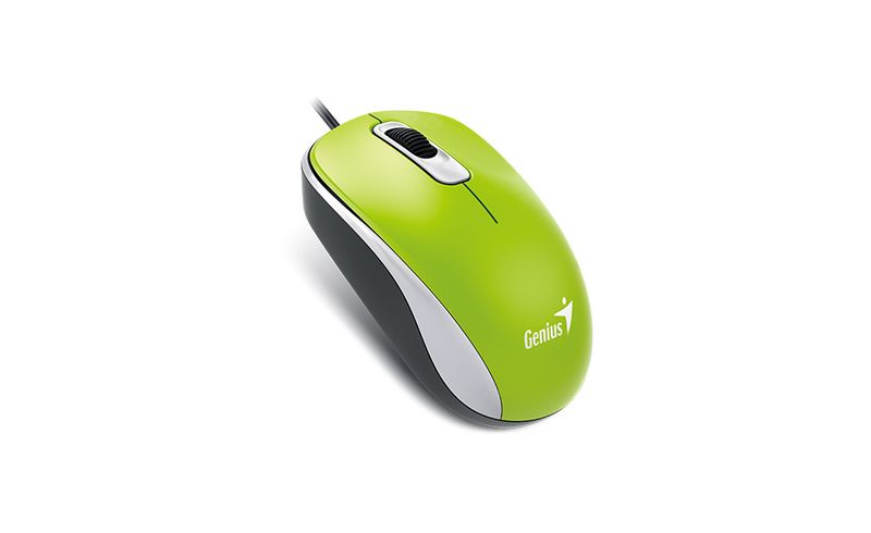 GENIUS DX-110/Kancelářská/Optická/1 000 DPI/Drátová USB/Zelená