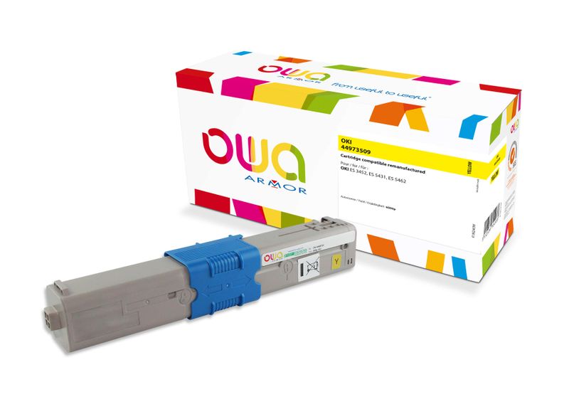 OWA Armor toner kompatibilní s OKI 44973509, 6000st, žlutá/yellow