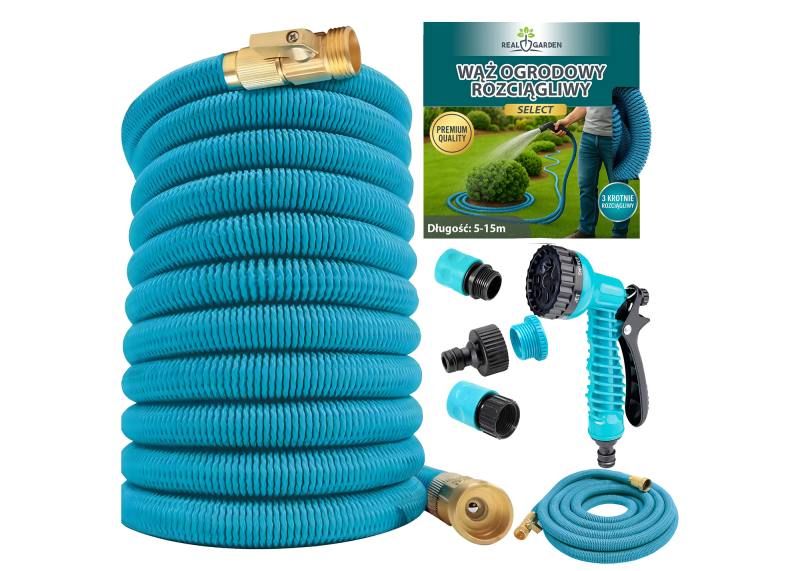 Flexibilní zahradní hadice REAL GARDEN 5-15 m