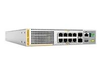 Přepínač - L3 - řízený - 8 x 100/1000/2.5G/5G (PoE++) + 2 x 1 Gigabit / 10 Gigabit SFP+ (uplink) - Lze montovat do rozvaděče - PoE++ (500 W) - pro P/N: AT-BRKT-J24, AT-SP10LRA/I, AT-SP10TM, AT-SPLX10A, AT-SPLX40, AT-VT-KIT3