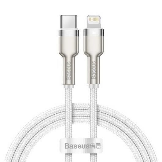 Kabel BASEUS Cafule USB-C/Lightning 2m Bílý 20W