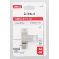 HAMA Rotate Pro, USB Klíč, 32GB, stříbrný