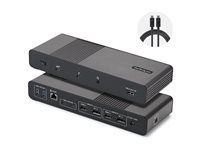 Startech - Dokovací stanice - pro laptop - USB4 / Thunderbolt 4 / Thunderbolt 5 - 2 x DP, 2 x HDMI - 1GbE, 2.5GbE - 140 watt - kompatibilní s TAA - Evropa, Velká Británie