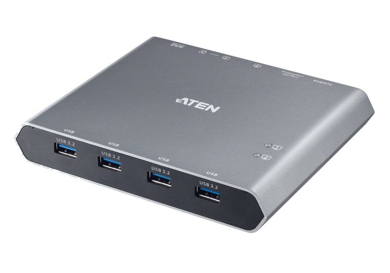ATEN 2-Port 4K DisplayPort USB-C KVM Dock switch