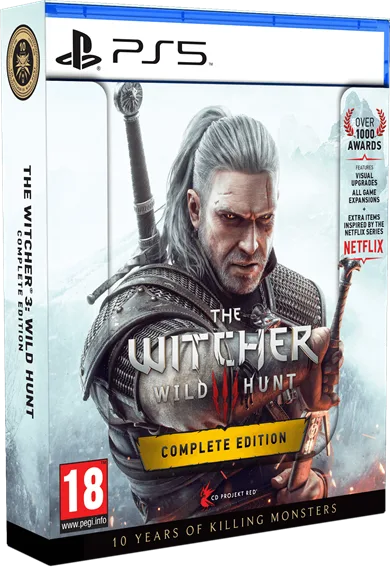 PS5 - The Witcher 3: The Wild Hunt - Complete Edition  + 10th Anniversary Steelbook
