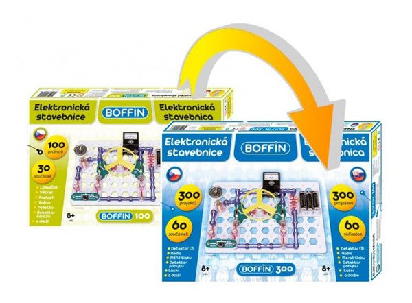 Elektronická stavebnice BOFFIN I 100 – rozšíření na BOFFIN I 300