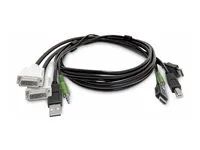 Startech - Kabel adaptéru - kompatibilní s TAA - USB typ A, DVI, audio jack 3,5 mm s piny (male) do HDMI, USB Type B, audio jack 3,5 mm s piny (male) - 1.8 m