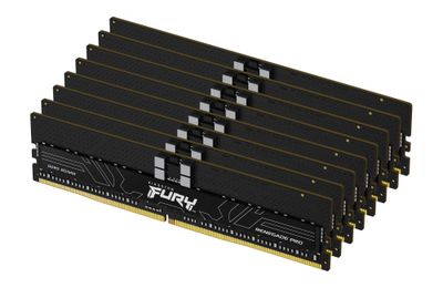 Kingston FURY Renegade Pro/DDR5/256GB/7200MHz/CL38/8x32GB/Black