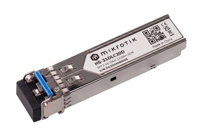 MikroTik HS-31DLC20D, SFP 1.25G/2.5G SM 20km 1310nm, Dual LC-connector