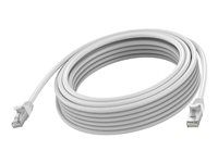 Vision - Sítový kabel - RJ-45 (M) do RJ-45 (M) - 5 m - 6.2 mm - STP - CAT 6a - lisovaný, provedení bez hrbolku - bílá