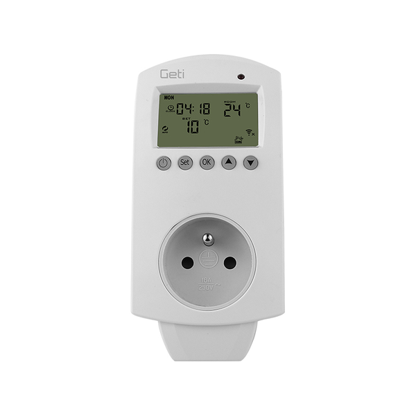 Termostat GETI GRT08 do zásuvky Wifi