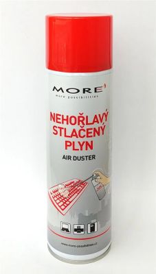 ARMOR Stlačený nehořlavý! vzduch plyn MORE (400g), plyn nezamrzá, nekondenzuje, NEW model ES č. 51