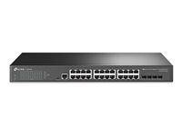 Přepínač - řízený - 24 x 10/100/1000 + 4 x gigabitů SFP - Lze montovat do rozvaděče