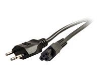 Elektrický kabel - IEC 60320 C5 do SEV 1011 (M) - AC 250 V - 2 m - lisovaný - černá - Švýcarsko