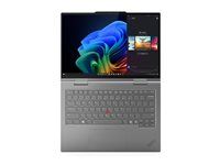 Aura Edition - AI PC - překlopitelný design - Intel Core Ultra 7 - 255U / až 5.2 GHz - Evo - Win 11 Pro - Intel Graphics - 32 GB RAM - 1 TB SSD TCG Opal Encryption 2, NVMe, Performance - 14" IPS dotykový displej 1920 x 1200 - Wi-Fi 6E, Bluetooth - 5G - šedá - kbd: česká/slovenská - s Lenovo Premier Support 3 roky, kompenzace CO2 0,5 tuny (2. generace)