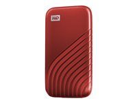 SSD - šifrovaný - 2 TB - externí (přenosný) - USB 3.2 Gen 2 (USB-C konektor) - AES 256 bitů - červená