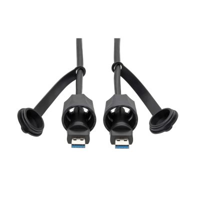 Kabel USB-A / USB-A, SuperSpeed, USB 3.0/3.1, odolný IP68, stíněný, (Samec/Samec), 1.83m