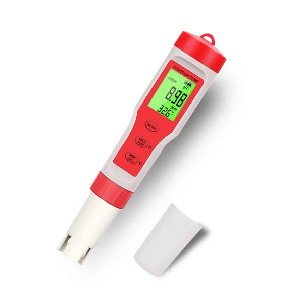 W-Star Tester vody 4v1 EZ9908 na pH, vodivost, TDS pro bazény, studny a hydroponii