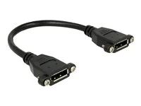 DisplayPort gender changer - DisplayPort (F) do DisplayPort (F) - 25 cm - černá