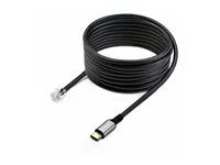 Startech USB-C to RJ9 Adapter for Office Phone Handset or Wired/Wireless Headset, Use Existing Landline Hardware, 6ft/1.8m, For Laptop/Desktop Computer/Mobile - Adaptér na sluchátka - USB-C s piny (male) do RJ-9 s piny (male) - 1.8 m - cerná - napájení z autobusu