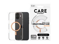 PanzerGlass CARE kryt Apple iPhone 16 Plus MagSafe Urban Combat Peachy
