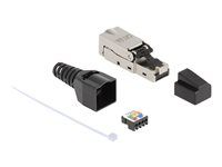 RJ45 plug to LSA with strain relief and