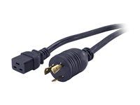 Elektrický kabel - IEC 60320 C19 do NEMA L6-20 (M) - 3.7 m - černá - pro P/N: SMT3000I-AR, SMT3000R2I-AR, SRT10KXLTW, SRT3000XLTW, SRT6KXLTW, SRT8KXLJ