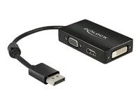 Nástroj pro převod videa - DisplayPort - DVI, HDMI, VGA - černá