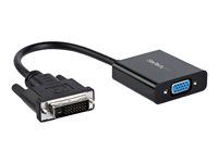 1080p - DVI to VGA Converter box (DVI2VGAE) - Video adaptér - DVI-D, Micro-USB typ B (pouze napájení) do HD-15 (VGA) (F) - 24.8 m - aktivní, podpora 1920 x 1200 (WUXGA) - černá