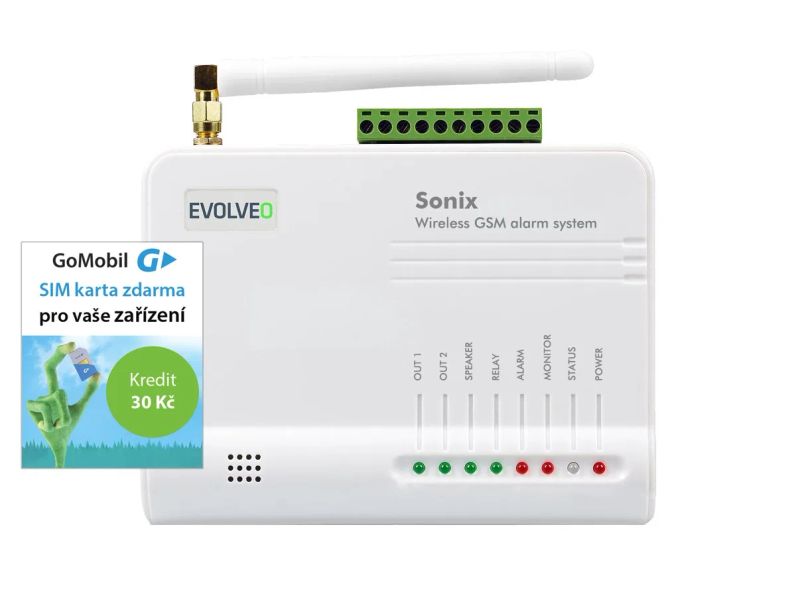 EVOLVEO Sonix, bezdrátový GSM alarm