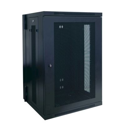 Skříň SmartRack 18U, Š=600mm, Hl=550mm, hloubka pro přepínače, montáž na stěnu