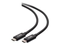 USB4 (40Gbps) - USB kabel - USB-C (M) do USB-C (M) - USB 2.0 / USB 3.2 / USB4 / Thunderbolt 3 - 20 V - 5 A - 1 m - reverzibilní konektory, podpora 8K, kontakty osvětlené zlatou barvou, USB napájení (100W) - černá