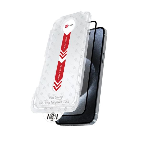 ER POWER Ochrané sklo FC iPhone 16 Plus 6,7" Easy Install