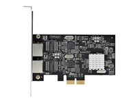 Síťový adaptér - PCIe 2.0 x2 nízký profil - 10M/100M/1G/2.5 Gigabit Ethernet x 2 - černá