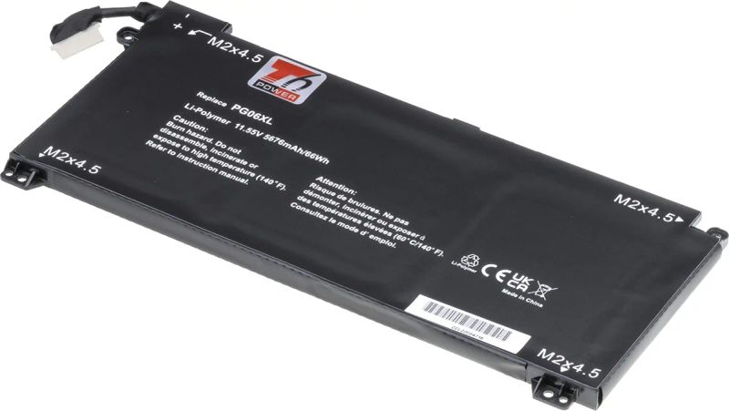 Baterie T6 Power pro HP Omen 15-dh0000, Omen 15-dh1000, 5676mAh, 66Wh, 6cell, Li-pol