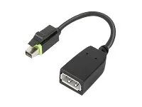 Adaptér DisplayPort - Mini DisplayPort (M) do DisplayPort (F) - pro ThinkCentre M75t Gen 2; ThinkStation P320; P330; P330 Gen 2; P348; P520; P620; P720; P920