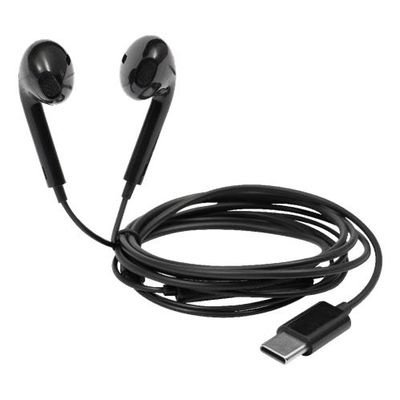 DELTACO HL-W110, USB-C sluchátka do uší, blk