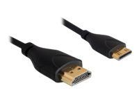 Kabel HDMI s ethernetem - HDMI s piny (male) do 19 pin mini HDMI Type C s piny (male) - 1 m