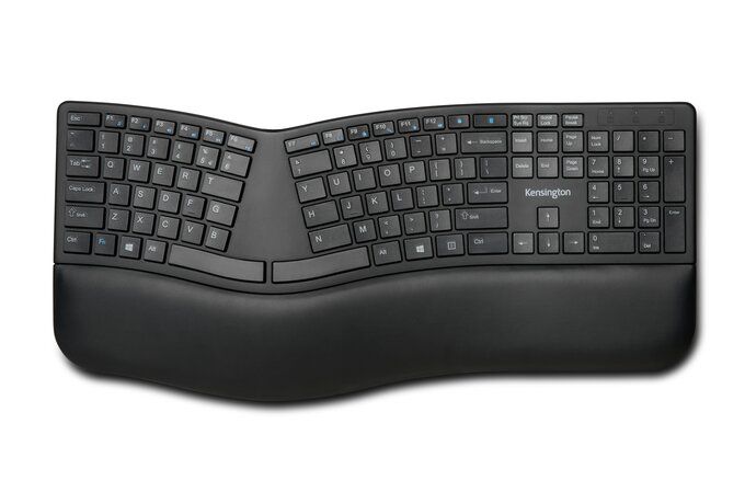 Kensington Pro Fit Ergo/Bezdrátová USB + Bluetooth/UK layout/Černá