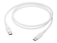 USB kabel - USB-C (M) do USB-C (M) - 1 m - bílá
