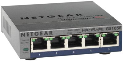 NETGEAR 5xGb Plus Switch,web monit.GS105E